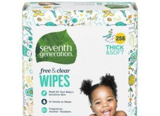 Seventh Generation 无香型宝宝湿巾 256片