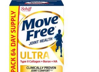 【折后$16.02】原价$42.99 Move Free 维骨力金瓶 Type II骨胶原