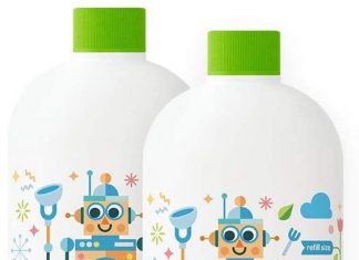 【折后13.15】原价22 Babyganics 宝宝奶瓶餐具洗涤剂 32oz*2瓶